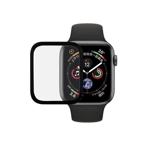 Película Apple Watch Com Margem Preta (44mm) Vidro Temperado Com Margem Preta