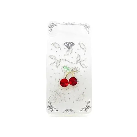 Capa Apple iPhone X / Xs (3D Diamond Silicone - Two Cherries) Apple