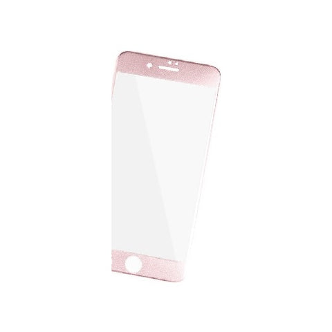 Película Apple iPhone 6 Plus / 6s Plus / 7 Plus / 8 Plus Vidro Temperado Com Margem Rosa