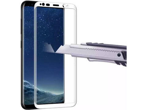 Película de Vidro Temperado Samsung Galaxy S8 Compatível 3D Branco
