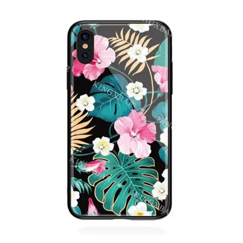 Capa Apple iPhone 6 / 6s (Flores e Folhas)