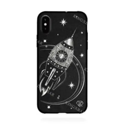 Capa Apple iPhone X / Xs (Space Series Rocket) - Techlovers