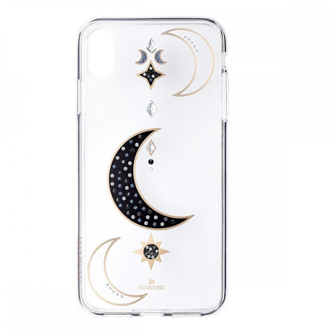 Capa Apple Iphone X pele Lua c/ Cristais Swarovski